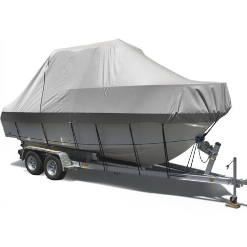 Seamanship Boat Cover 19-21ft Trailerable Jumbo Marine Grade Heavy Duty Grey - Image 2