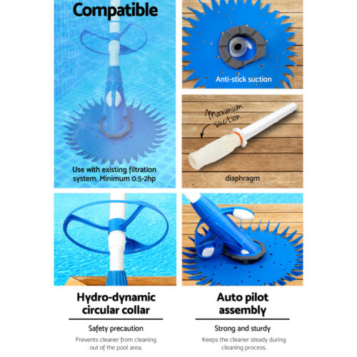 Aqua Buddy Pool Cleaner Automatic Vacuum Swimming Floor Climb Wall Pool 10M Hose - Image 6