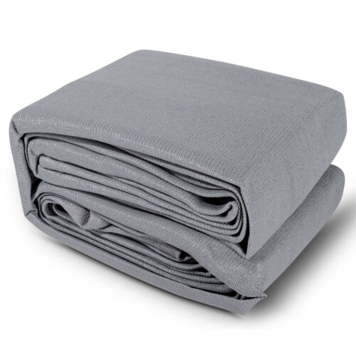 Instahut Shade Sail 6x6m Rectangle 280GSM 98% Grey Shade Cloth - Image 2