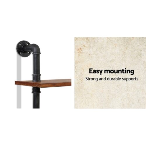 Artiss Floating DIY Pipe Shelf 3 Tiers - IRMA - Image 7