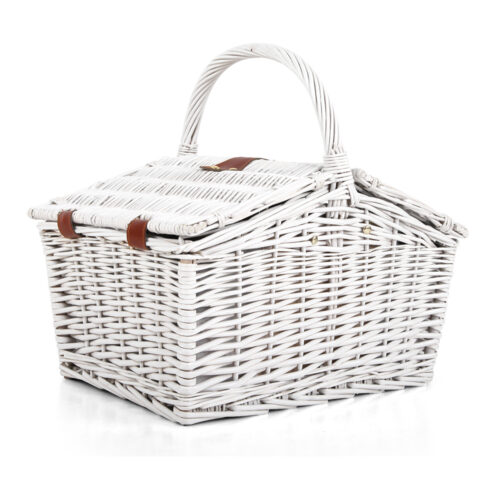 Alfresco 2 Person Picnic Basket Set Insulated Blanket Bag - Image 4