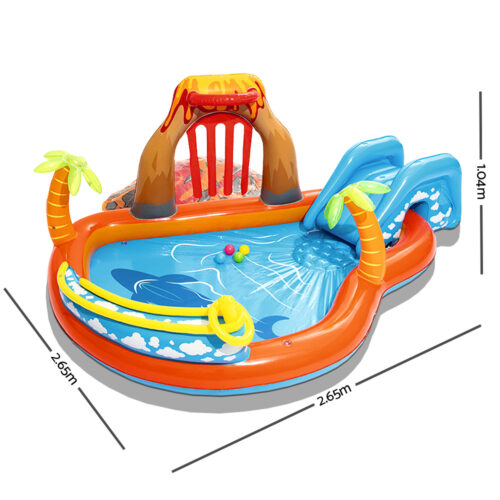 Bestway Kids Pool 265x265x104cm Inflatable Above Ground Swimming Play Pools 208L - Image 3