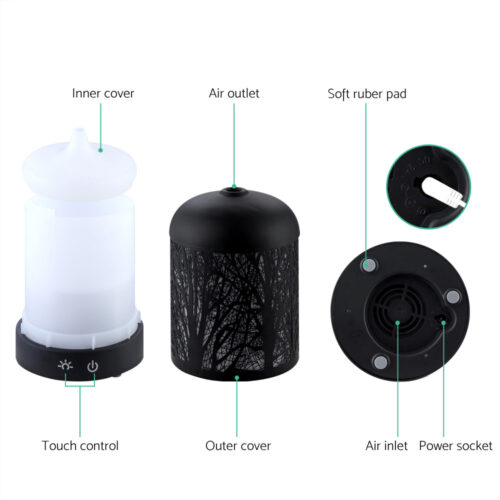 Devanti Aroma Diffuser Aromatherapy Black 160ml - Image 5