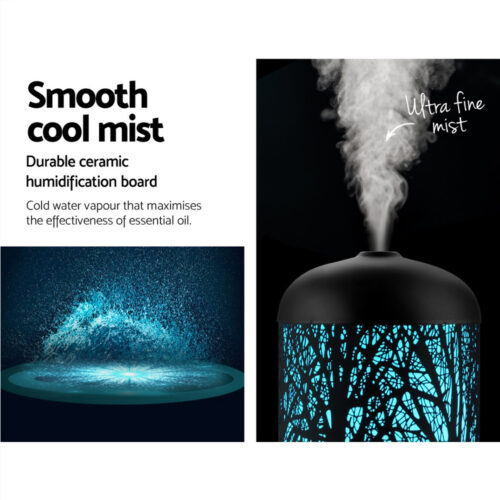 Devanti Aroma Diffuser Aromatherapy Black 160ml - Image 6