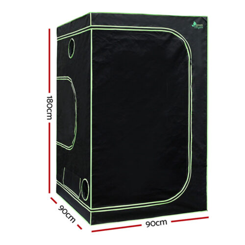 Green Fingers Grow Tent 90x90x180CM Hydroponics Kit Indoor Plant Room System - Image 3