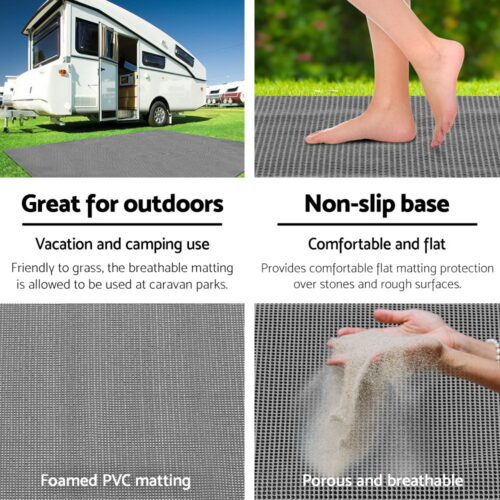 Weisshorn 6M X 2.5M Annex Matting Floor Mats Mesh Caravan Camping Annexe - Image 6