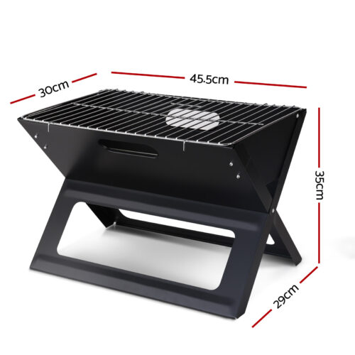 Grillz BBQ Grill Charcoal Smoker Foldable - Image 3