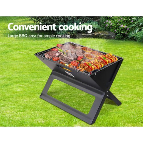 Grillz BBQ Grill Charcoal Smoker Foldable - Image 5