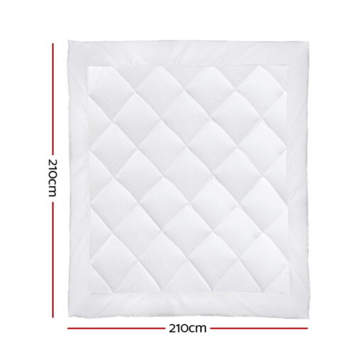 Giselle Bedding 400GSM Microfibre Bamboo Quilt Queen - Image 3