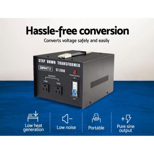 Giantz 2000 Watt Step Down Transformer - Image 4