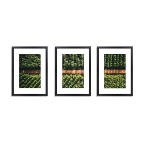 3 PCS Photo Frame Wall Set A3 Picture Home Decor Art Gift Present Black - Image 2