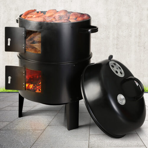 Grillz BBQ Grill 3-In-1 Charcoal Smoker - Image 9