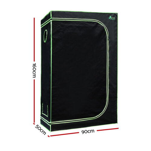 Green Fingers Grow Tent 90x50x160CM Hydroponics Kit Indoor Plant Room System - Image 3