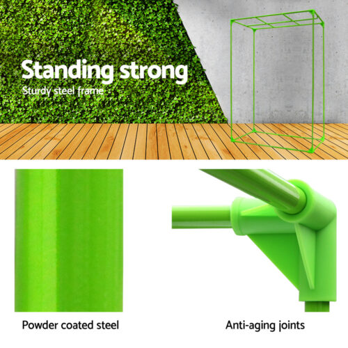 Green Fingers Grow Tent 90x50x160CM Hydroponics Kit Indoor Plant Room System - Image 5