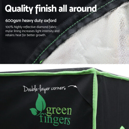 Green Fingers Grow Tent 90x50x160CM Hydroponics Kit Indoor Plant Room System - Image 6