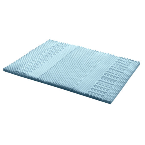 Giselle Bedding Memory Foam Mattress Topper 7-Zone 5cm Double - Image 2
