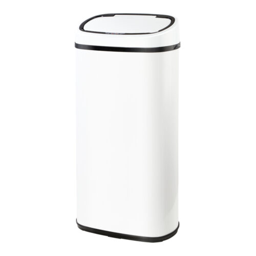 Devanti 68L Motion Sensor Bin Rubbish Automatic White - Image 2