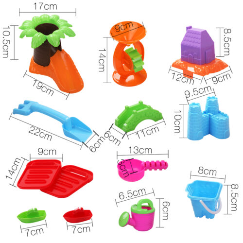 Keezi Kids Sandpit Pretend Play Set Sand Water Table Chair Outdoor Beach Toy - Image 4