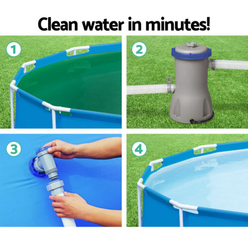 Bestway Pool Pump Cartridge Filter 800GPH 3028L/H Flowclear Filters Cleaner - Image 5