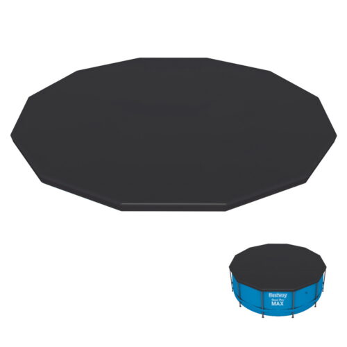 Bestway Pool Cover Fits 3.66m/12ft Round Swimming Pool PVC Blanket 3.7m - Image 2