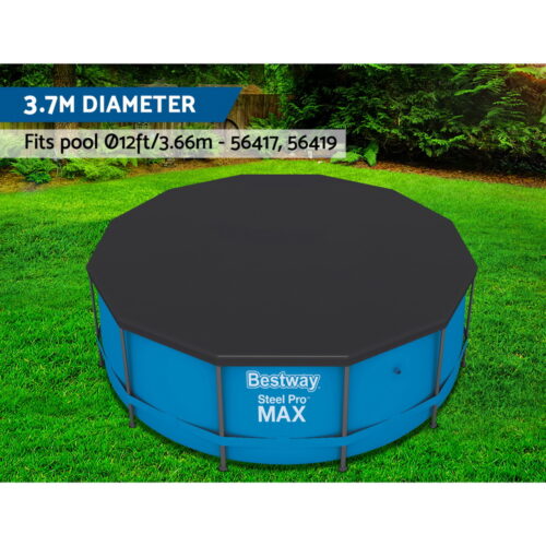 Bestway Pool Cover Fits 3.66m/12ft Round Swimming Pool PVC Blanket 3.7m - Image 5