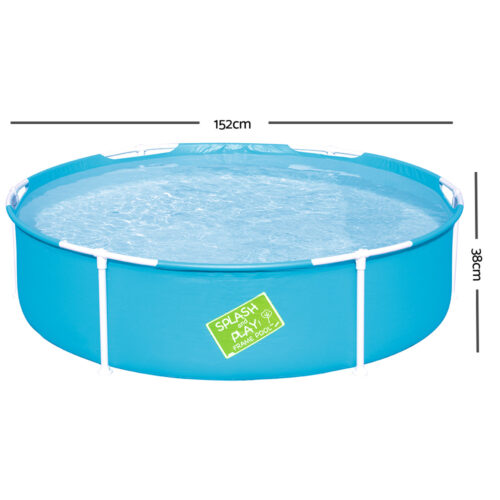 Bestway Kids Pool 152x38cm Round Steel Frame Swimming Pools Above Ground 580L - Image 3