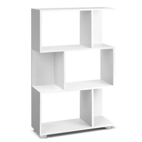 Artiss Bookshelf 3 Tiers - NINA White - Image 3