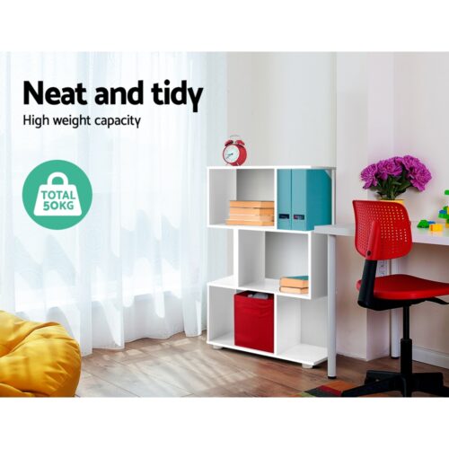 Artiss Bookshelf 3 Tiers - NINA White - Image 7