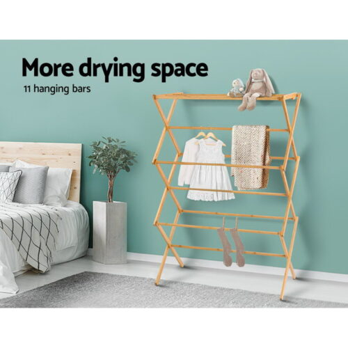 Artiss Clothes Airer Coat Rack Foldable Hanger Dryer - Image 5