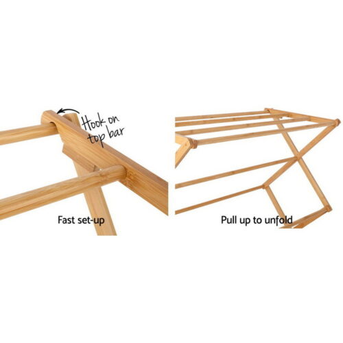Artiss Clothes Airer Coat Rack Foldable Hanger Dryer - Image 7