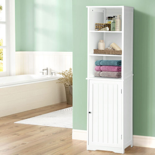 Artiss Bathroom Cabinet Storage 160cm White - Image 7