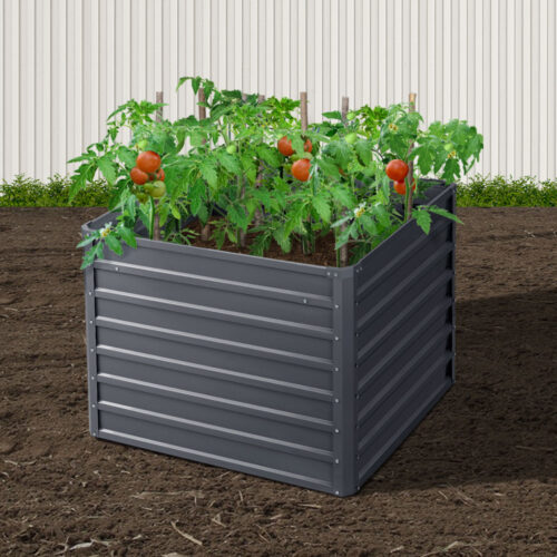 Green Fingers 2x Garden Bed 100x100x77cm Planter Box Raised Container Galvanised - Image 7