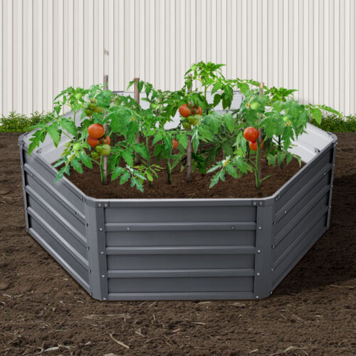 Green Fingers 2x Garden Bed 130x130x46cm Planter Box Raised Container Galvanised - Image 7