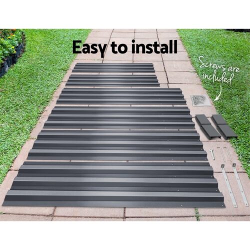Green Fingers 2x Garden Bed 210x90cm Planter Box Raised Container Galvanised Herb - Image 5