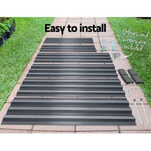 Green Fingers 2x Garden Bed 150x90cm Planter Box Raised Container Galvanised Herb - Image 5