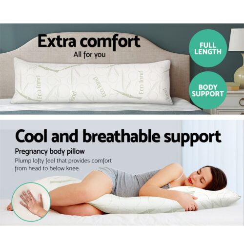 Giselle Bedding Body Support Pillow Bamboo Cover - Image 2