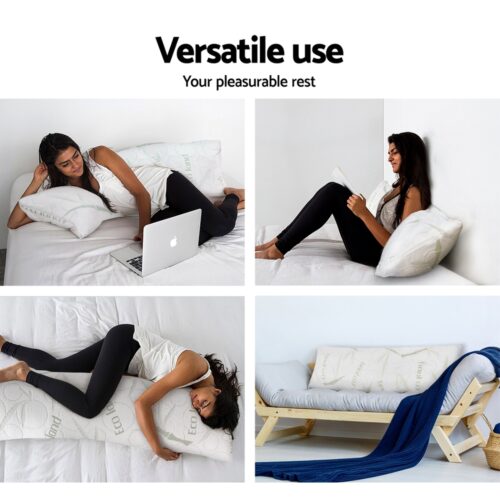 Giselle Bedding Body Support Pillow Bamboo Cover - Image 3