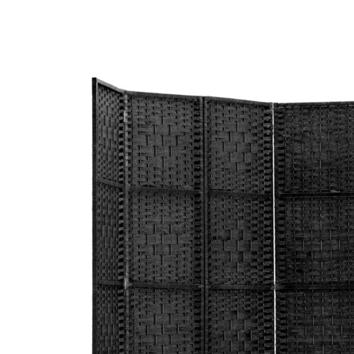 Artiss 6 Panel Room Divider Screen 245x170cm Woven Black - Image 4