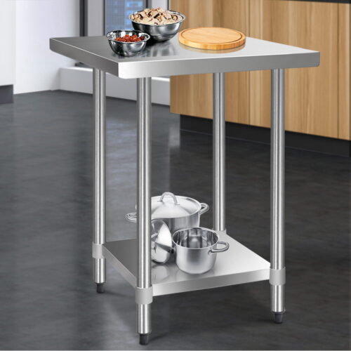 Cefito 760x760mm Stainless Steel Kitchen Bench 430 - Image 7