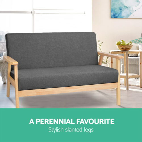 Artiss 2-Seater Sofa Armchair Skane - Image 3