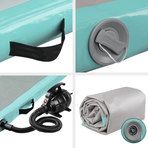 Everfit GoFun 3X1M Inflatable Air Track Mat with Pump Tumbling Gymnastics Green - Image 3