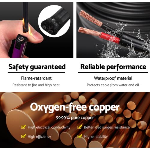 Giantz 3MM 100M Twin Core Wire Electrical Cable Extension Car 450V 2 Sheath - Image 5