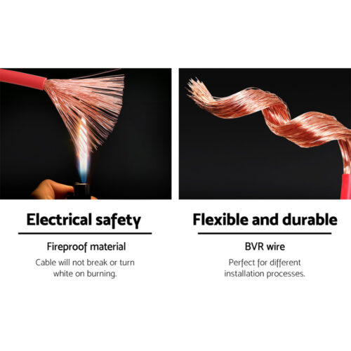 Giantz 3MM 100M Twin Core Wire Electrical Cable Extension Car 450V 2 Sheath - Image 6