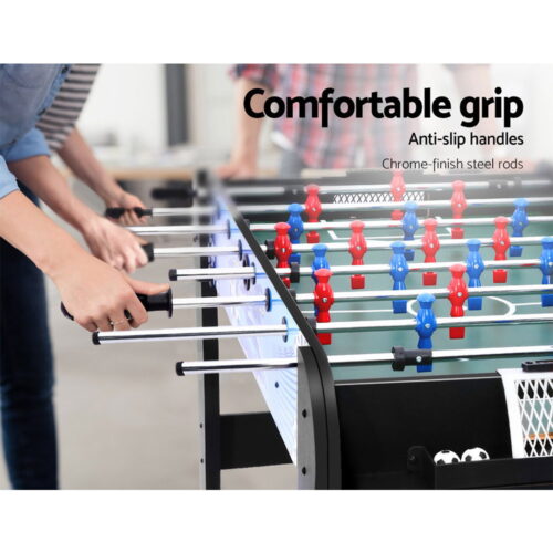 4FT Soccer Table Foosball Football Game Home Family Party Gift Playroom Blue - Image 6