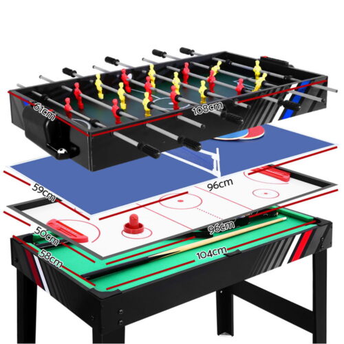4-in-1 Games Table Soccer Foosball Pool Table Tennis Air Hockey Home Party Gift - Image 3
