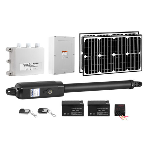 Lockmaster Single Swing Gate Opener 600KG 40W Solar Panel - Image 2