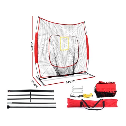 Everfit 7ft Baseball Net Pitching Kit with Stand Softball Training Aid Sports - Image 3
