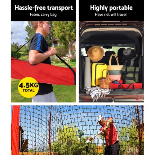 Everfit 7ft Baseball Net Pitching Kit with Stand Softball Training Aid Sports - Image 6
