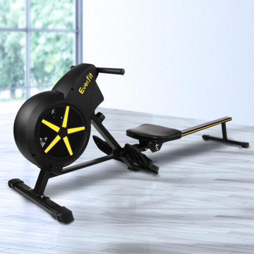 Everfit Rowing Machine Air Rower Exercise Fitness Gym Home Cardio - Image 8