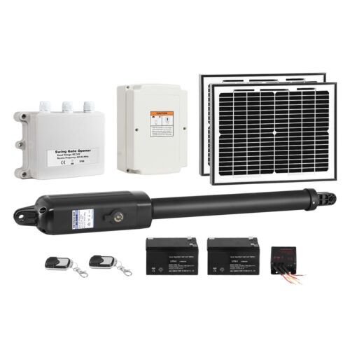 Lockmaster Single Swing Gate Opener 600KG 20W Solar Panel - Image 2